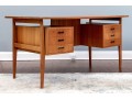 Mid Century Vintage Danish Teak Desk, Attributed To Arne Vodder