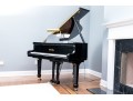 Pearl River Baby Grand Black Lacquered Piano With Piano Stool