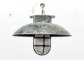 Pair Of Heavy Brass Urban Archaeology NY Nautical Pendant Lights