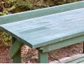 Green Finished Wooden Work Table