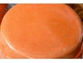 Vibrant Orange Pair Of Chinese Ceramic Garden Stools
