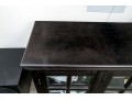 Handsome Wood And Glass Media Cabinet