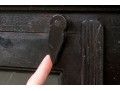Handsome Wood And Glass Media Cabinet