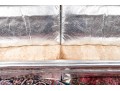 Fabulous Silver Upholstered Chesterfield Style Sofa