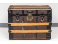 Large Antique Likly & Rockett Steamer Trunk