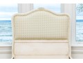 Pair Of Chic French Style Carved And Painted Twin Bed Frames, Ca. 1920