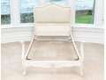 Pair Of Chic French Style Carved And Painted Twin Bed Frames, Ca. 1920