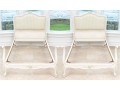 Pair Of Chic French Style Carved And Painted Twin Bed Frames, Ca. 1920