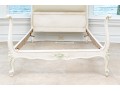 Pair Of Chic French Style Carved And Painted Twin Bed Frames, Ca. 1920