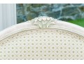 Pair Of Chic French Style Carved And Painted Twin Bed Frames, Ca. 1920