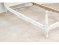 Pair Of Chic French Style Carved And Painted Twin Bed Frames, Ca. 1920