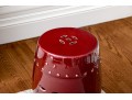 Ceramic Garden Stool In Oxblood Red Glaze
