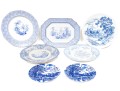 Variety Of Blue And White Transferware China Incl. Johnson Bros, Wedgwood, Formosa