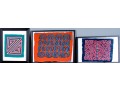 Three Embroidered Panels, Framed