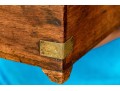 Antique Campaign Style Brass Mounted Footed Chest