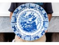 Chinese Export Blue Willow Porcelain Charger, 20th C.
