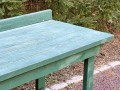 Green Finished Wooden Work Table