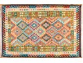 Hand Woven Wool Pakistan Kazak Carpet, 4' X 6'-4