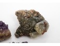 Amethyst With Chalcopyrite And Calcite Samples, 0.25 Lbs.