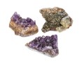 Amethyst With Chalcopyrite And Calcite Samples, 0.25 Lbs.