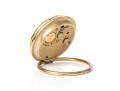 Tiffany & Co. Round Gold Tone Travel Alarm Clock