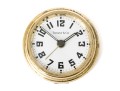 Tiffany & Co. Round Gold Tone Travel Alarm Clock