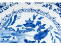 Chinese Export Blue Willow Porcelain Charger, 20th C.