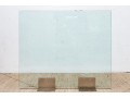 Contemporary Glass And Steel Fire Screen