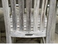 Smith And Hawken Teak Trestle Dining Table With Six Teak Dining Chairs