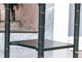 Chic Pair Of Chinoisserie Faux Bamboo Carved Side Tables