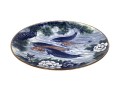 Large Japanese Sun Ceramics Toyo Koi Fish Ceramic Charger, 14 1/4