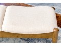 Stylish Mid-Century Modern Upholstered Bench