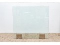Contemporary Glass And Steel Firescreen 