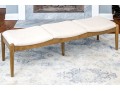 Stylish Mid-Century Modern Upholstered Bench