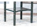 Chic Pair Of Chinoisserie Faux Bamboo Carved Side Tables