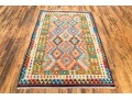 Hand Woven Wool Pakistan Kazak Carpet, 4' X 6'-4