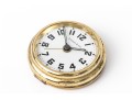 Tiffany & Co. Round Gold Tone Travel Alarm Clock