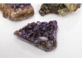 Amethyst With Chalcopyrite And Calcite Samples, 0.25 Lbs.