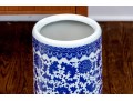 Chinese Blue And White Umbrella Stand, 20th C. 