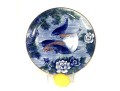 Large Japanese Sun Ceramics Toyo Koi Fish Charger, 16 1/2