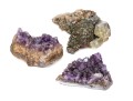 Amethyst With Chalcopyrite And Calcite Samples, 0.25 Lbs.