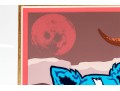 George Rodrigue (American [LA], 1944-2013) Ltd. Ed. Silkscreen On Paper, Blue Dogs And Cow Skull