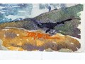 William L. Drake (1929-2019) Watercolor On Paper - Shoreline Landscape