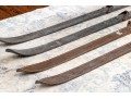 Two Pairs Of Vintage Wooden Downhill Skis