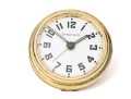 Tiffany & Co. Round Gold Tone Travel Alarm Clock