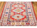 Hand-Knotted Pakistan Kazak Wool Scatter Rug, 2' X 3', New