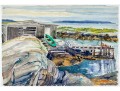 William L. Drake (1929-2019) Watercolor On Paper - Shoreline Landscape