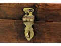 Antique Campaign Style Brass Mounted Footed Chest