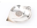 Pair Of Vintage Tiffany Makers Sterling Silver Peach Fruit Shaped Pin Dishes   2.40 Troy Ozs. 