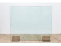 Contemporary Glass And Steel Fire Screen